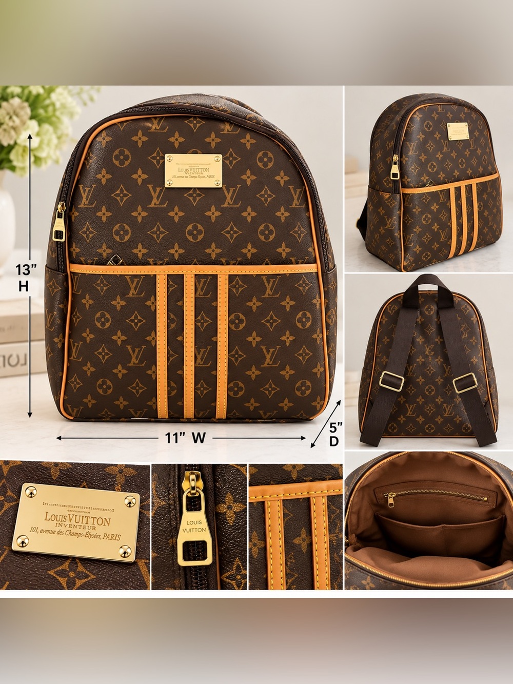 Inspired Monogram Backpack